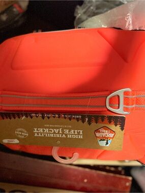 Arcadia High Visibility dog Life Jacket - Bright Orange Size Large